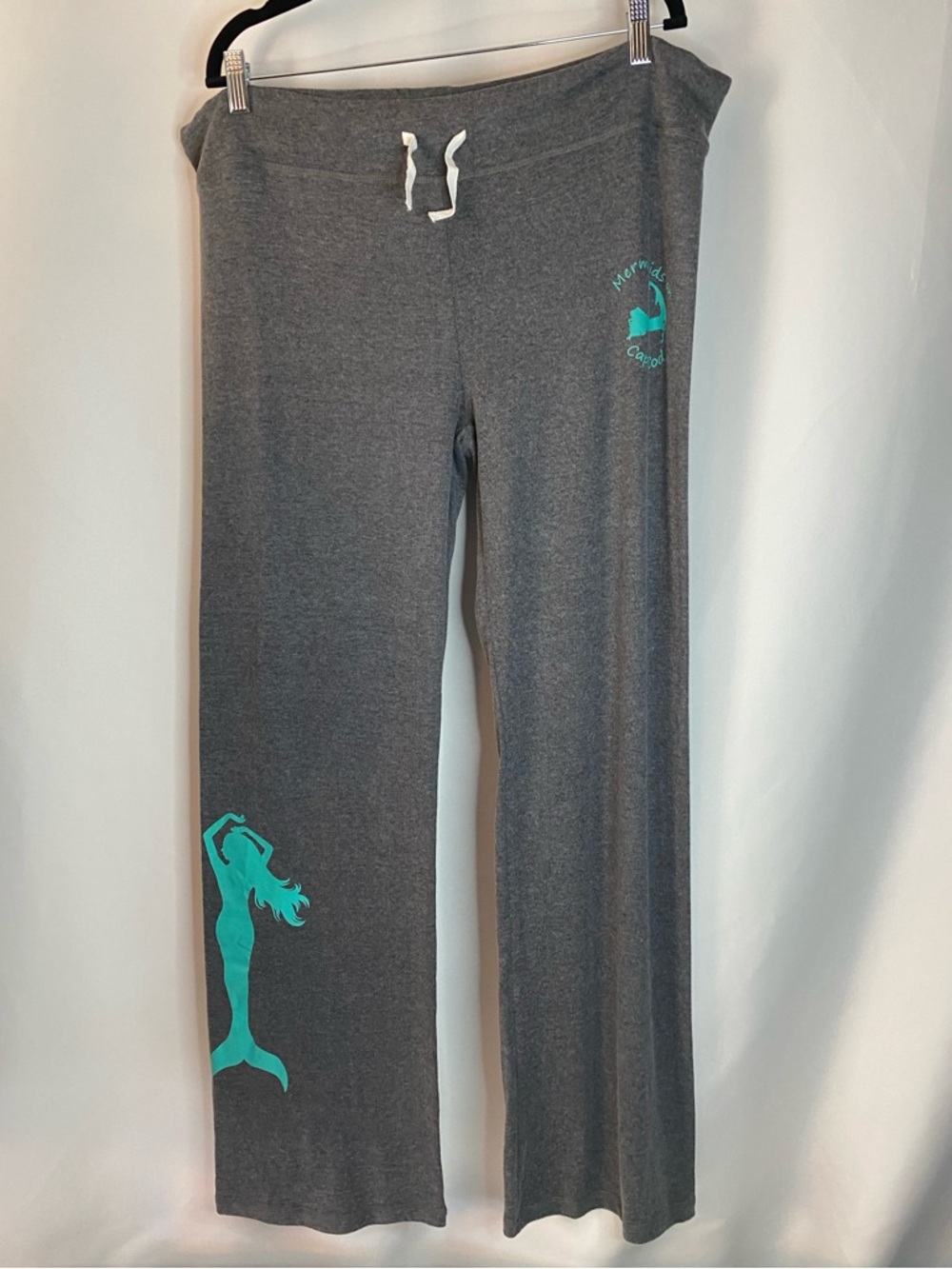 Gray Lightweight Mermaid Yoga Pants 2XL